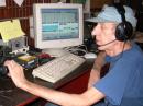 Al Thorpe, K1TMW, operates SARC club station W1ORS during ARRL Field Day 2008.